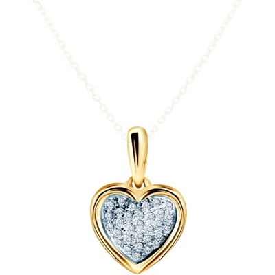 SAVICKI Висулка със сърце: злато. диаманти