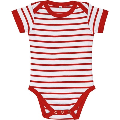 SOĽS detské body MILES BABY White Red