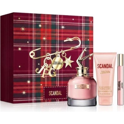 Jean Paul Gaultier Scandal подаръчен комплект: EDP 80 ml + лосион за тяло 75 ml + EDP 10 ml за жени