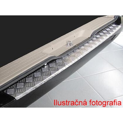 Profilovaná lišta nárazníka - hliník VW Multivan, 2015-2024 / T6, T6.1, zadné dvere otvárané do strany