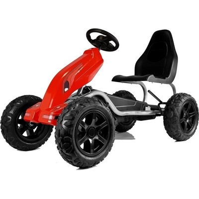 Mamido šlapací motokára s nafukovacími koly Monster červená – Zboží Dáma