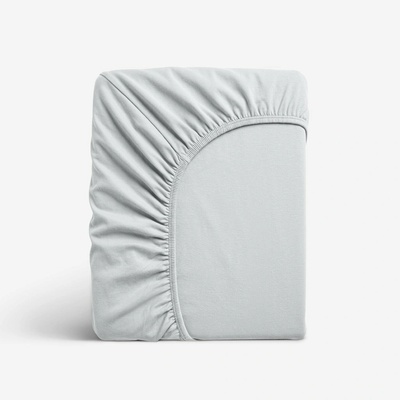 Goldea bambusové elastické prostěradlo světle šedé 140x200