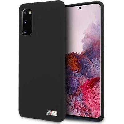 BMW Signature Silicone Hard Case - твърд силиконов кейс за Samsung Galaxy S20 (черен)
