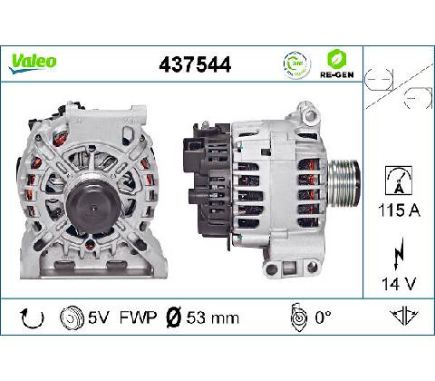 Alternátor VALEO 437544