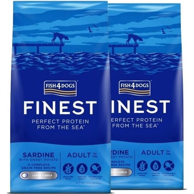 Fish4Dogs Finest Adult Sardine large 2 x 12 kg