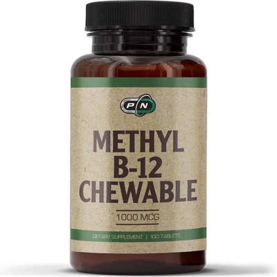 Pure Nutrition Methyl B-12, 1000 mcg, 100 дъвчащи таблетки, Pure Nutrition (PN5556)