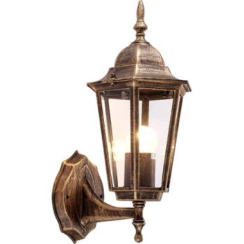 Image 1 of VIVALUX ГРАДИНСКИ ФЕНЕР СТЕНЕН MARIBOR WU001 Е27 60W IP44 210x150x360mm АНТИЧЕН МЕСИНГ (VIV004188)