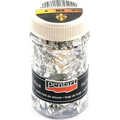 pentart Metalické vločky stříbrné M8 (1g) – Zboží Dáma