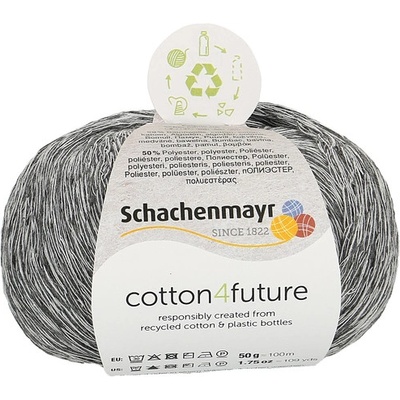 Schachenmayr Cotton 4 future 90 Šedá