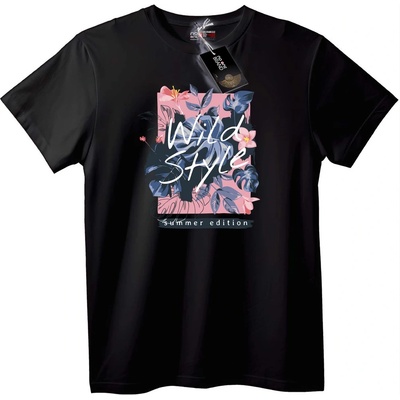 NOONEBRAND Тениска Диви стил лятно издание - XS, Black