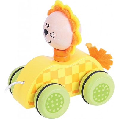 Bigjigs ťahacia na povrázku levíček