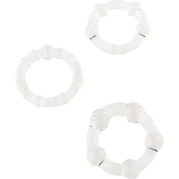 Image 1 of Scala Stay Hard Cock Rings - Set Cock Rings Transparent 3 Pcs