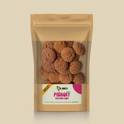 Dingo Piškoty červená řepa 250 g