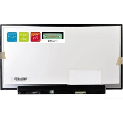 B133XW07 V.0 LCD 13.3" 1366x768 WXGA HD LED 40pin Slim display displej matný povrch