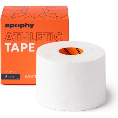 SPOPSHY Athletic tape fixačná tejpovacia páska bílá 5 cm x 13,7 m