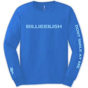 Billie Eilish Smile Тениска с дълъг ръкав Mid Blue XL (BILLIELST04MBL04)