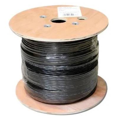 CAT 5e U-UTP outdoor installation cable, 250 MHz Fca (PVC), AWG 23/1, 305 m drum, sx, black (DK-TP612)