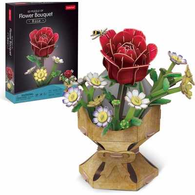 CUBICFUN 3D puzzle Kytica ruže 120 ks