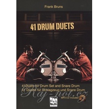 41 DRUM DUETS by Frank Bruns + CD bicí souprava + malý buben