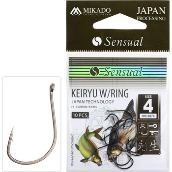 MIKADO HOOK SENSUAL KEIRYU W/RING BN vel.6 10 ks