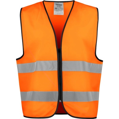 PROJOB HI VIS 6709 VEST/Светоотразителна жилетка за безопасност - hv оранжево/черно универсална (64670993799)
