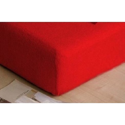 TiaHome Prostěradlo jersey červené 200x200