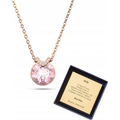 Swarovski Trblietavý bronzový náhrdelník bella 5662088