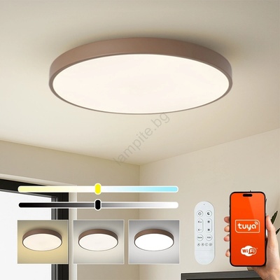 Brilagi Brilagi-LED димируемо осветително тяло POOL SMART LED/100W/230V 80 cm Wi-Fi Tuya + дистанционно управление, кафяво (BG3751)