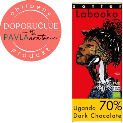 Zotter Bio hořká Uganda 70% 65 g