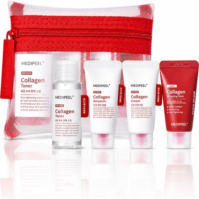 Medipeel Комплект миниатюри за лице с колаген и пептиди MEDI-PEEL Red Lacto Peptide Collagen Skin Care Trial Kit