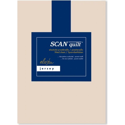 Scanquilt Prestieradlo jersey elastic béžové 100x220