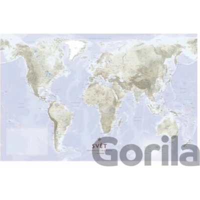 Svět - Cestovatelská mapa na desce 1:35 000 000 - Kartografie Praha