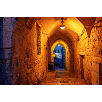 DIMEX ART s. r. o Флизелинов фототапет мистична улица в йерусалим 375 x 250 см
