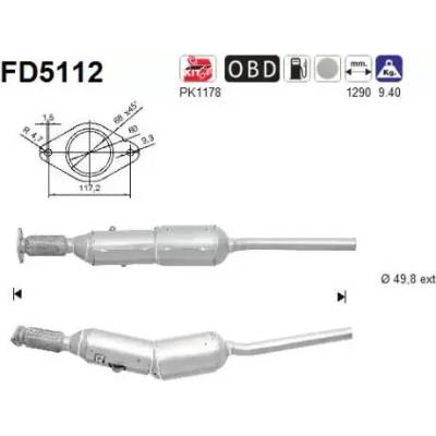 AS Filtr pevných částic ASA FD5112
