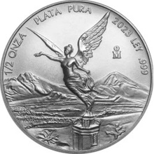 Banco de México strieborná minca Libertad 2023 1/2 Oz