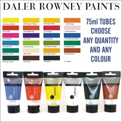 Daler & Rowney Simply acrylic 75ml yellow ochre 663