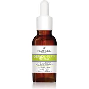 FLOSLEK DermoExpert Anti Acne нежен нощен пилинг-серум за нормализация на кожата 30ml