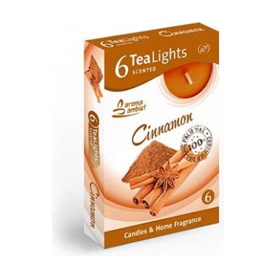 Santo Candles Tea Lights Cinnamon 6 ks