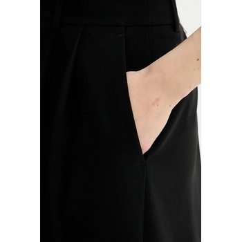 MICHAEL Michael Kors Панталон MICHAEL Michael Kors в черно с широка каройка, с висока талия MR530RCENX (MR530RCENX)