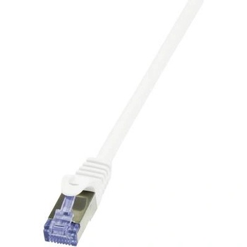 Image 1 of LogiLink CQ4021S Patchcord Cable, S/FTP, Cat6a, 0.5m, бял (CQ4021S)