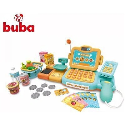 Buba Детски касов апарат с аксесоари Buba Fun Shopping 888F, Оранжев (NEW023558)