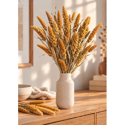 Setárie sušená hořčicová (Setaria Italica), svazek 150g – Hledejceny.cz
