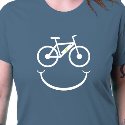Dámské cyklistické tričko E-bike smile dámské