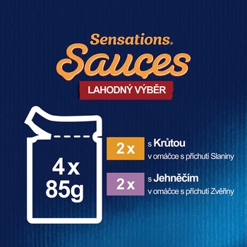 Felix Sensations Sauces morka a jahňací 4 x 85 g