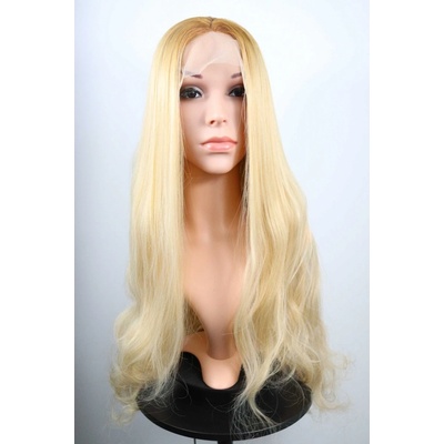 Bella - dlhá lace front ombré blond ryšavá vlnitá parochňa