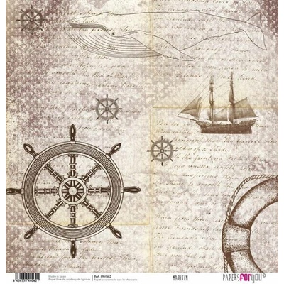 Scrapbookový papír MOŘE