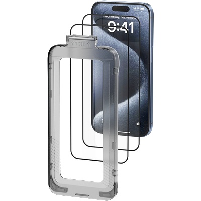 Vention iPhone 15 Pro Max, (HD закалено стъкло с прахово покритие), защитно стъкло за телефон