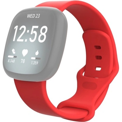 PROTEMIO BUTTERFLY Silikonový řemínek pro Fitbit Versa 3 / Fitbit Sense červený 38615