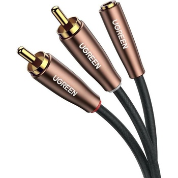 UGREEN Кабел Ugreen 60987, от 3.5mm Jack(ж) към 2x RCA чинч(м), 3m, черен (60987)