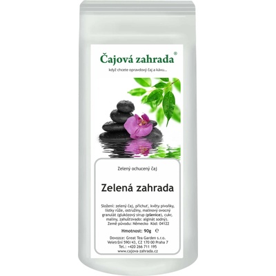 Čajová zahrada Zelená zahrada zelený ochucený čaj 0,5 kg